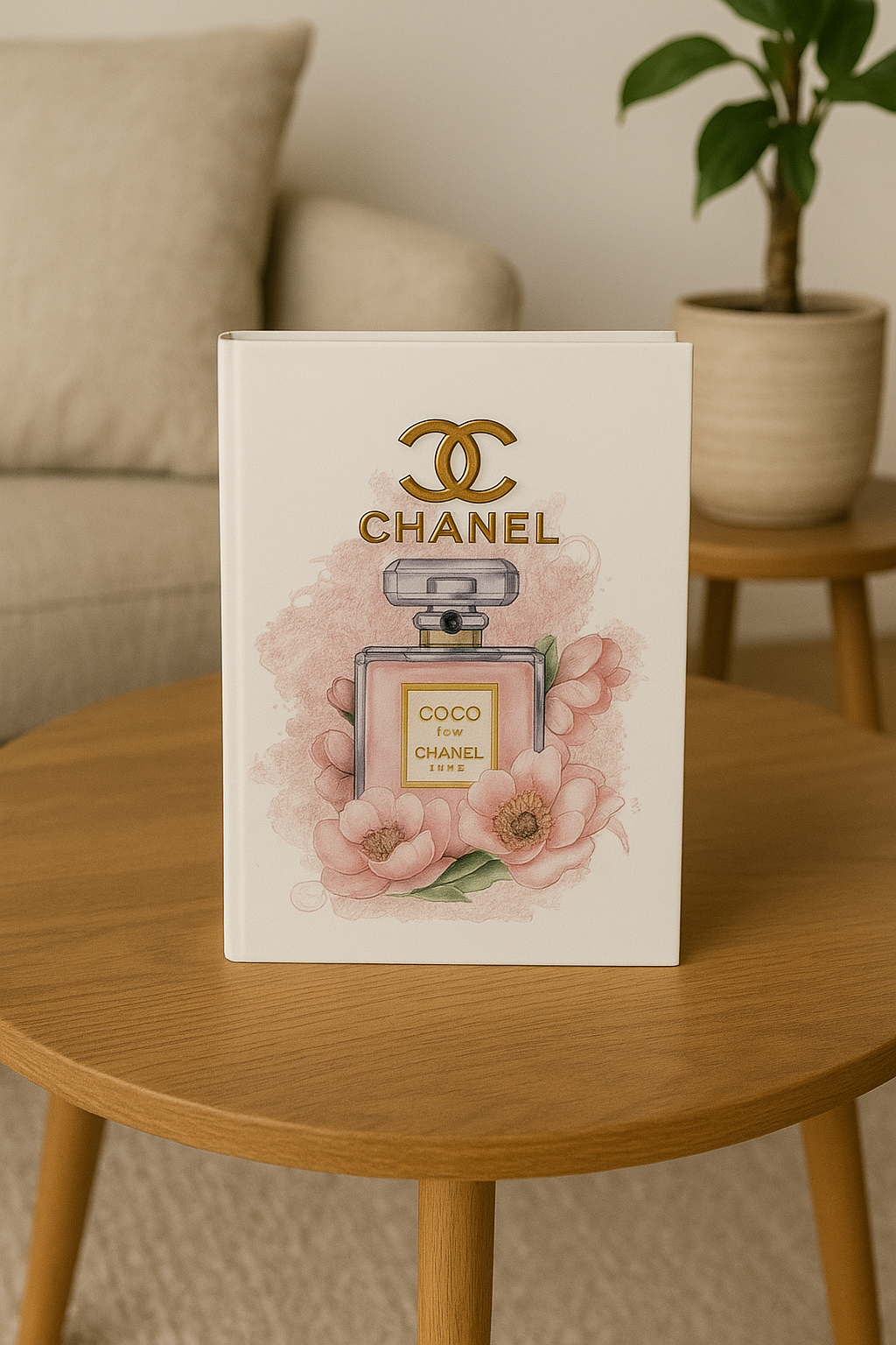 Libro Decorativo Chanel Rosado