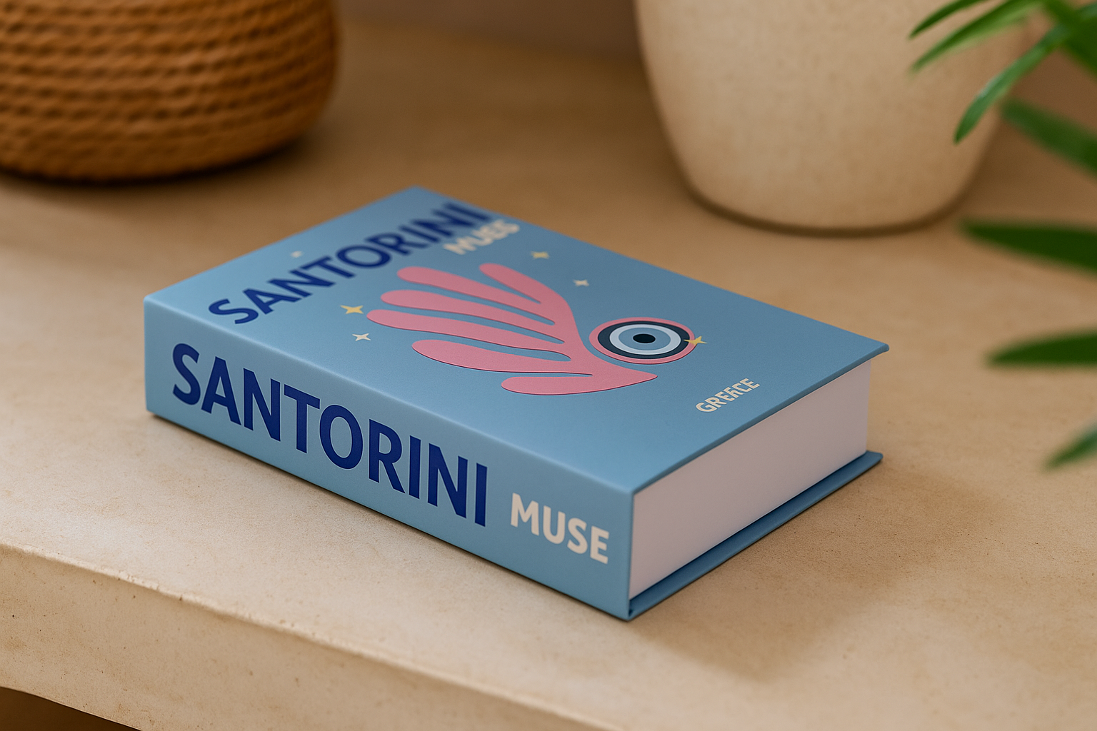 Libro Decorativo Santorini Azul
