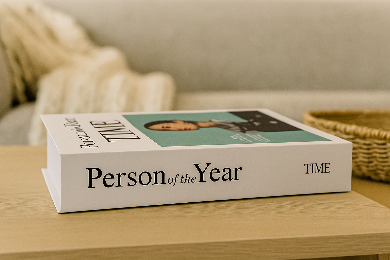 Libro Decorativo Person of the Year Blanco