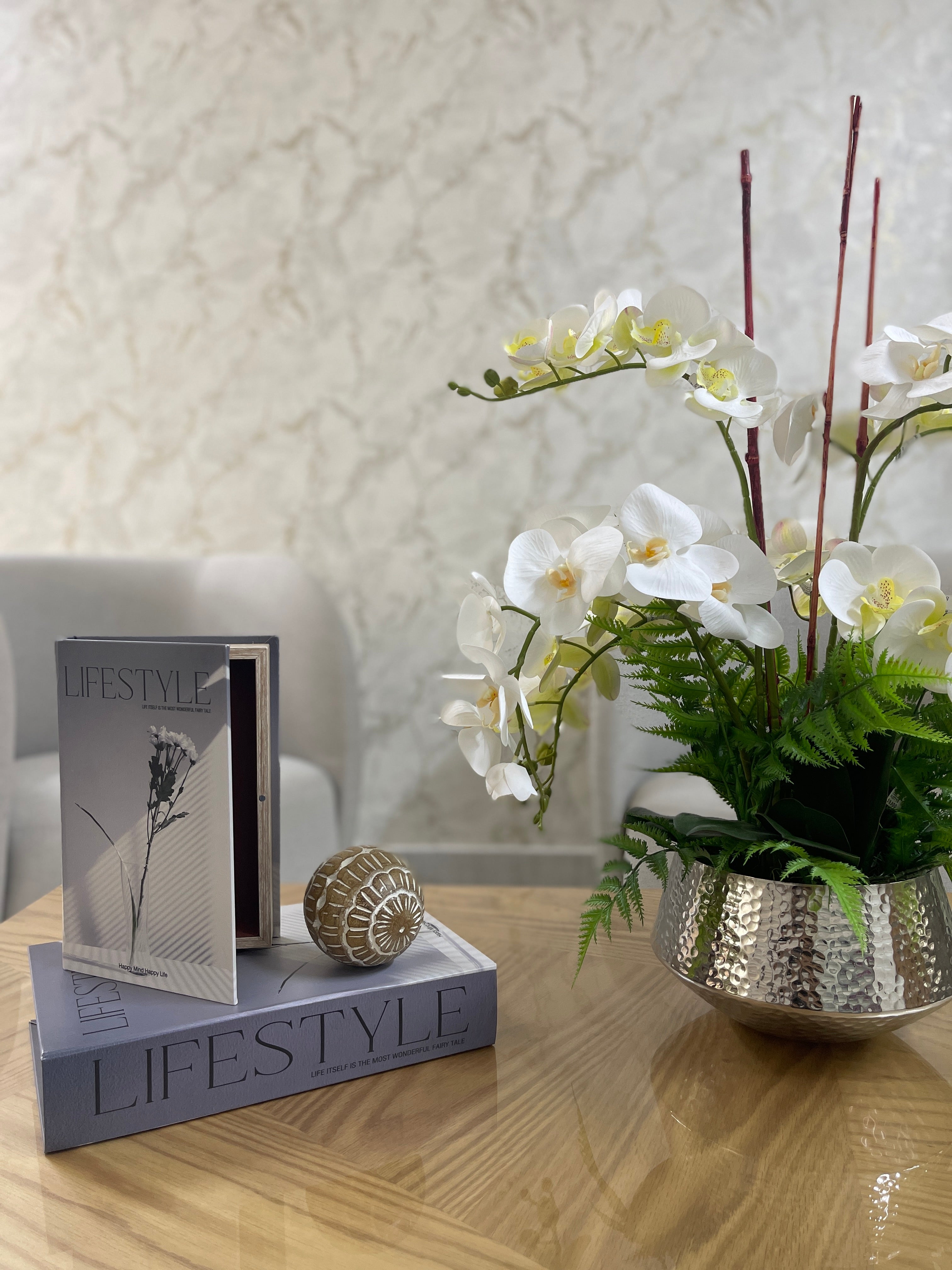 Libro Decorativo Cobre LifeStyle Gris