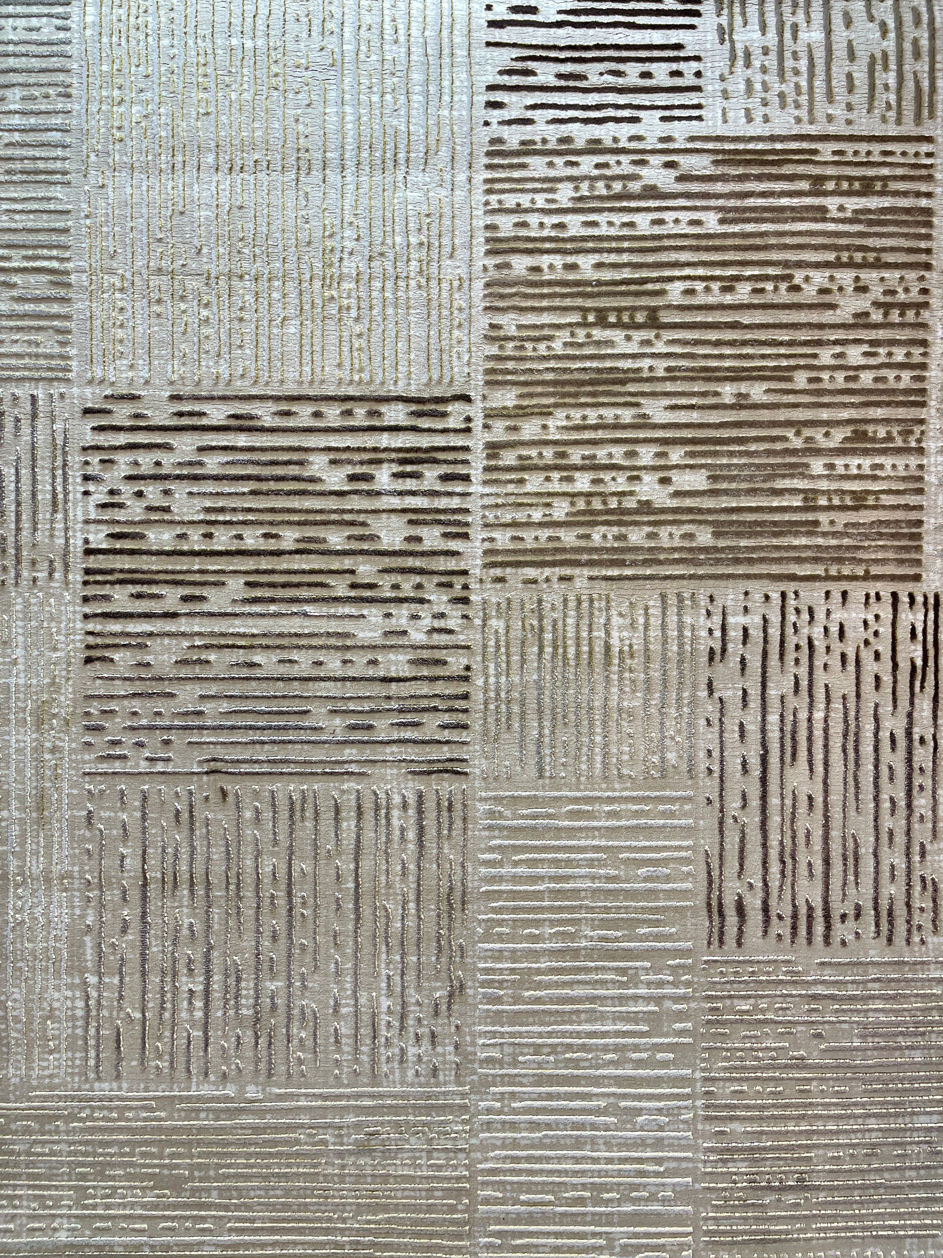 Alfombra ANT Cuadros Beige/Café