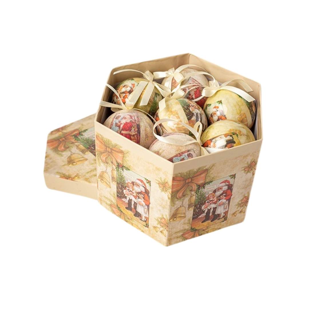 Caja x14 Bolas Moño Beige
