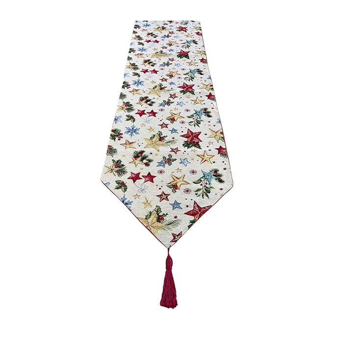 Camino de Mesa Navideño Estándar Lurex Estrellas