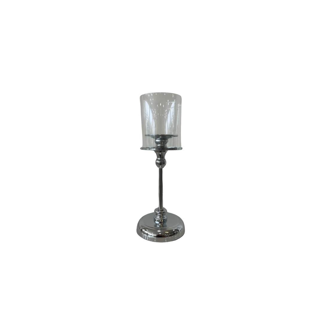 Candelabro Liso Plateado