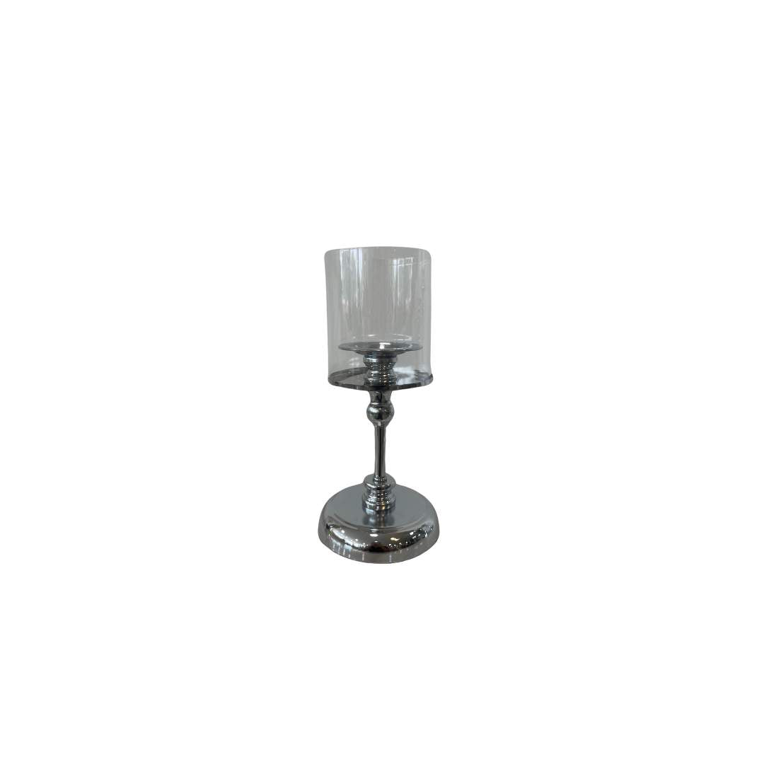 Candelabro Liso Plateado