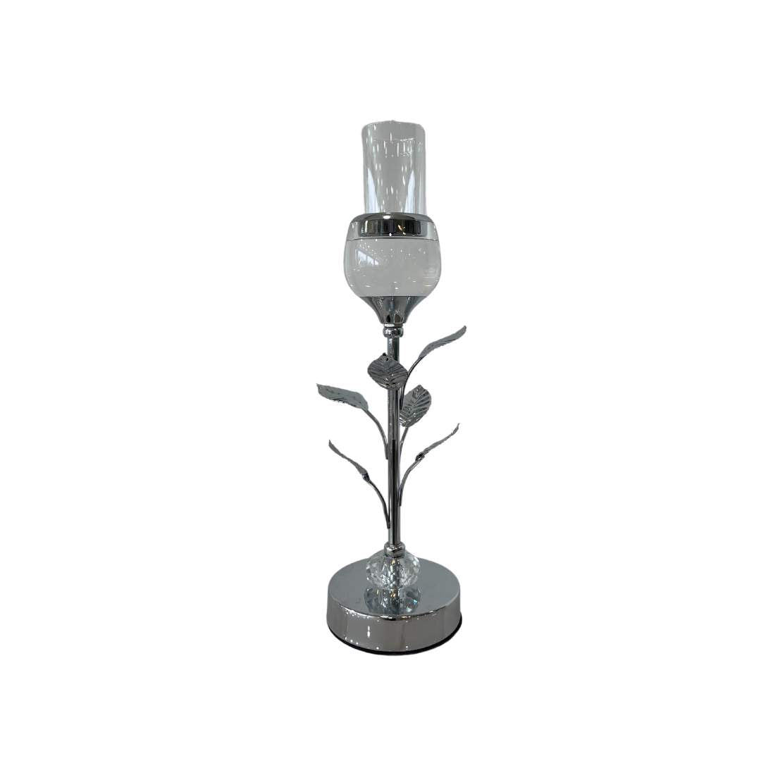 Candelabro Hojitas Plateado