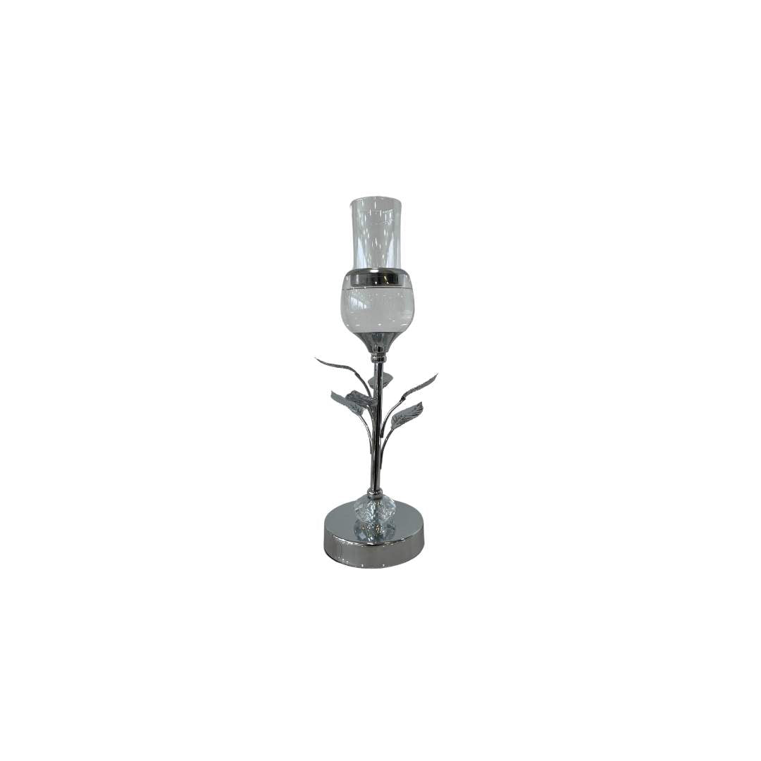 Candelabro Hojitas Plateado