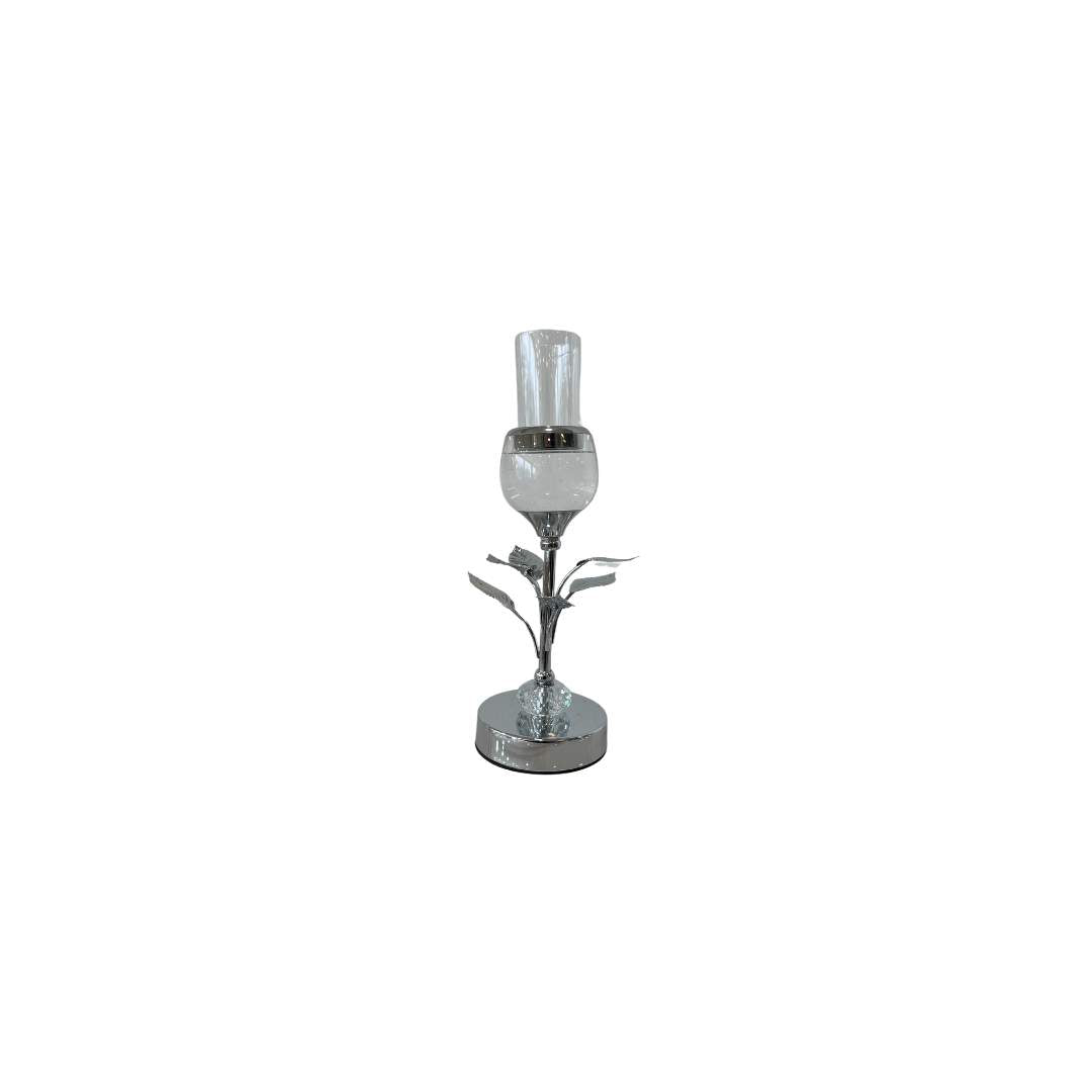 Candelabro Hojitas Plateado
