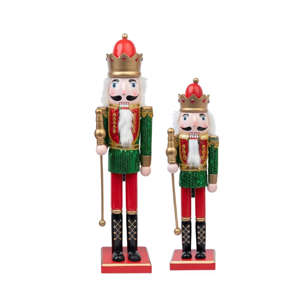 Soldado Baston Verde Rojo Lentejuelas