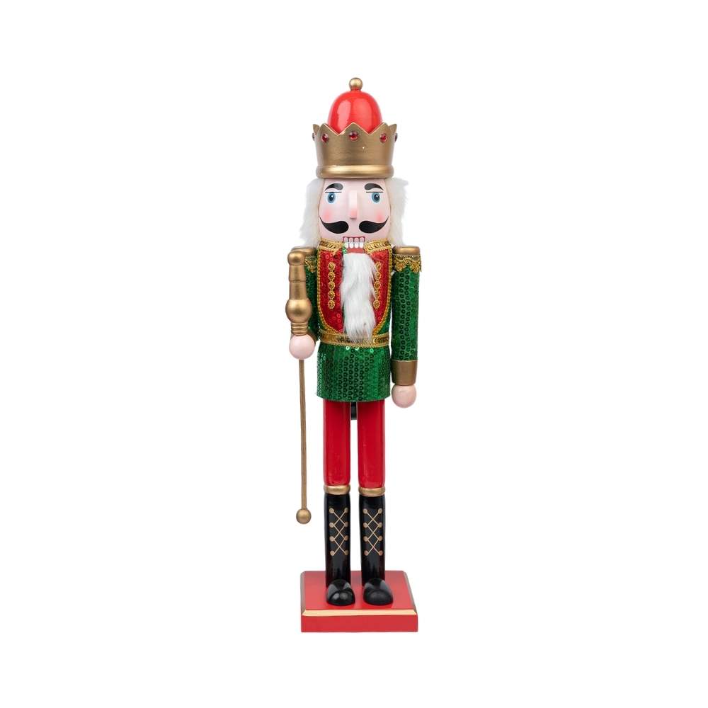 Soldado Baston Verde Rojo Lentejuelas
