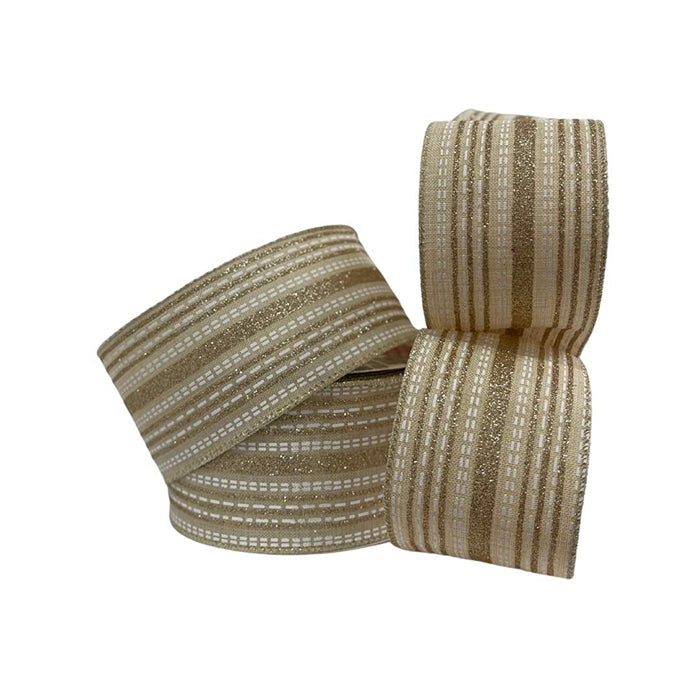 Cinta Lineas Punteadas Beige
