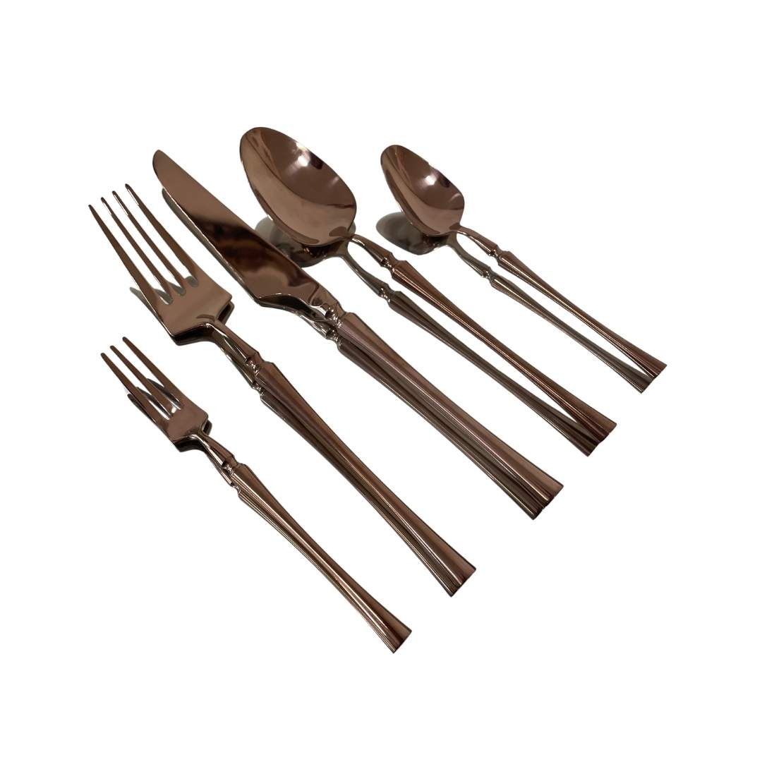 Cubiertos Acero Rose Gold