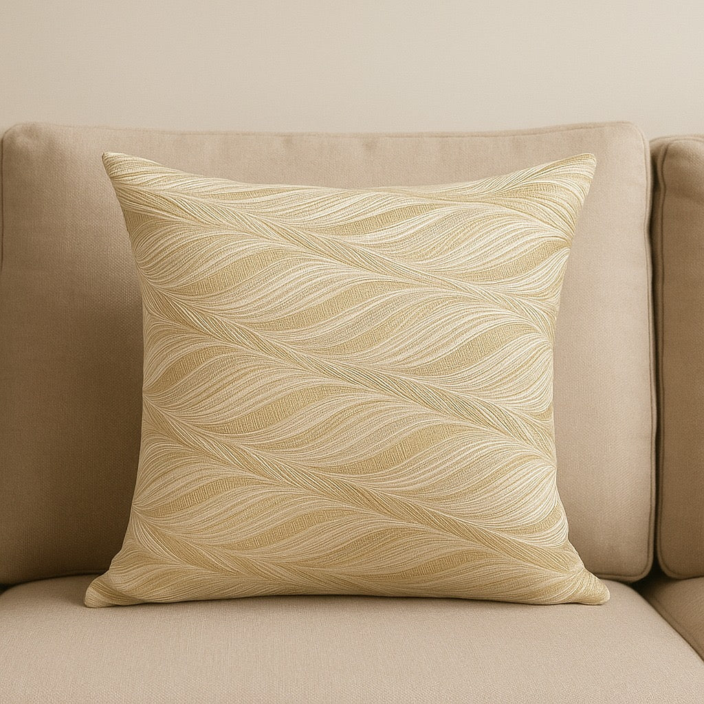 Cojín Petalos Beige Dorado