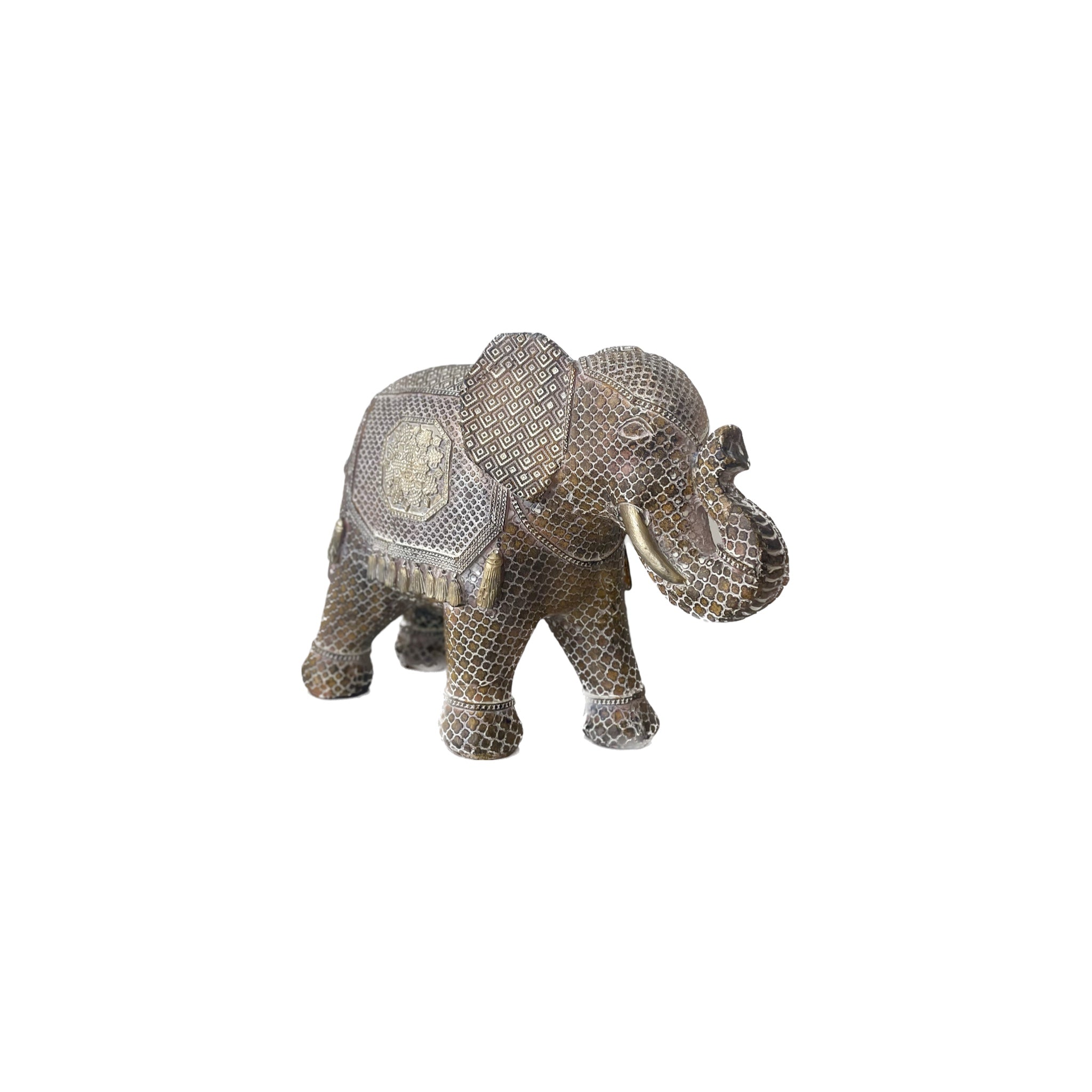 Elefante Geométrico Café