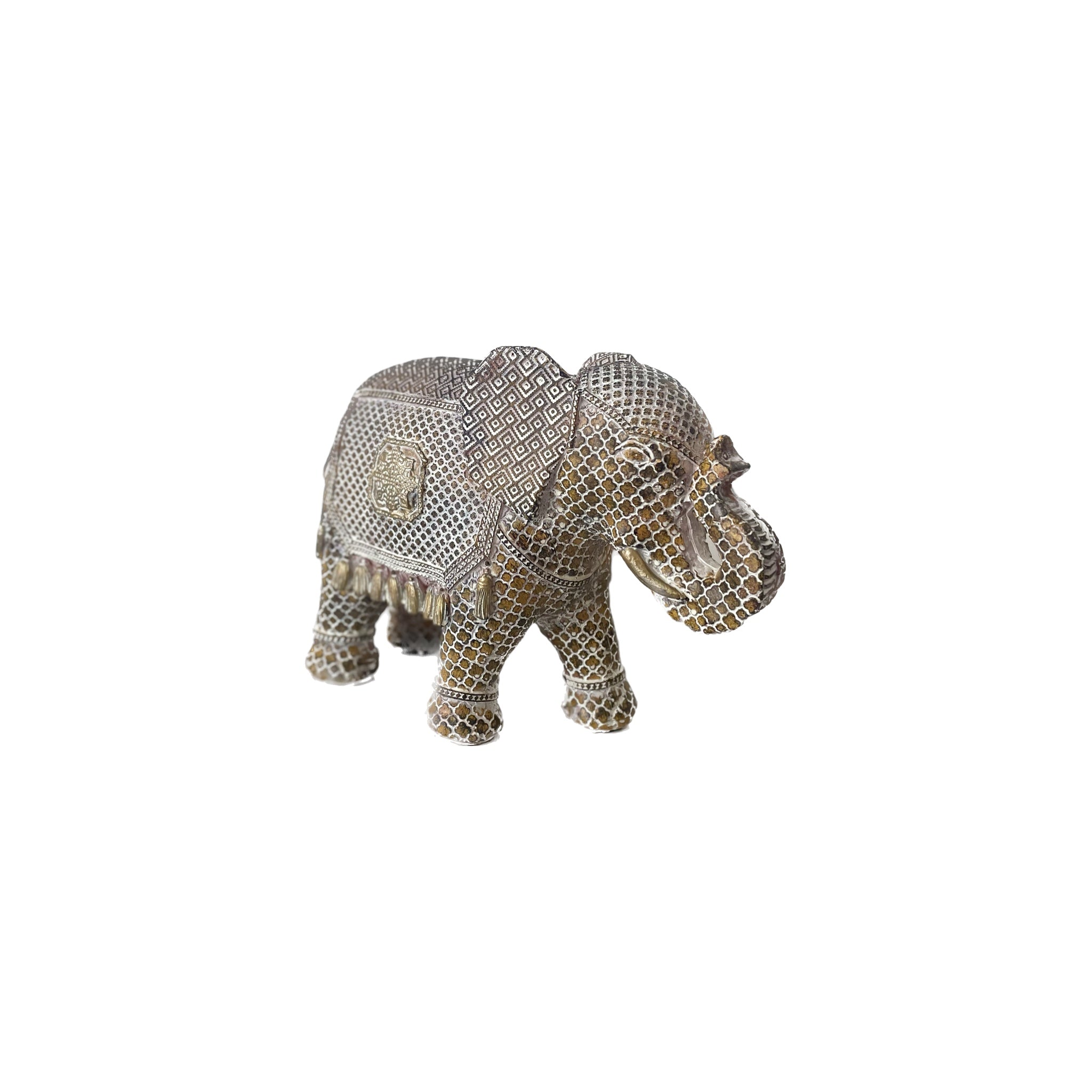 Elefante Geométrico Café