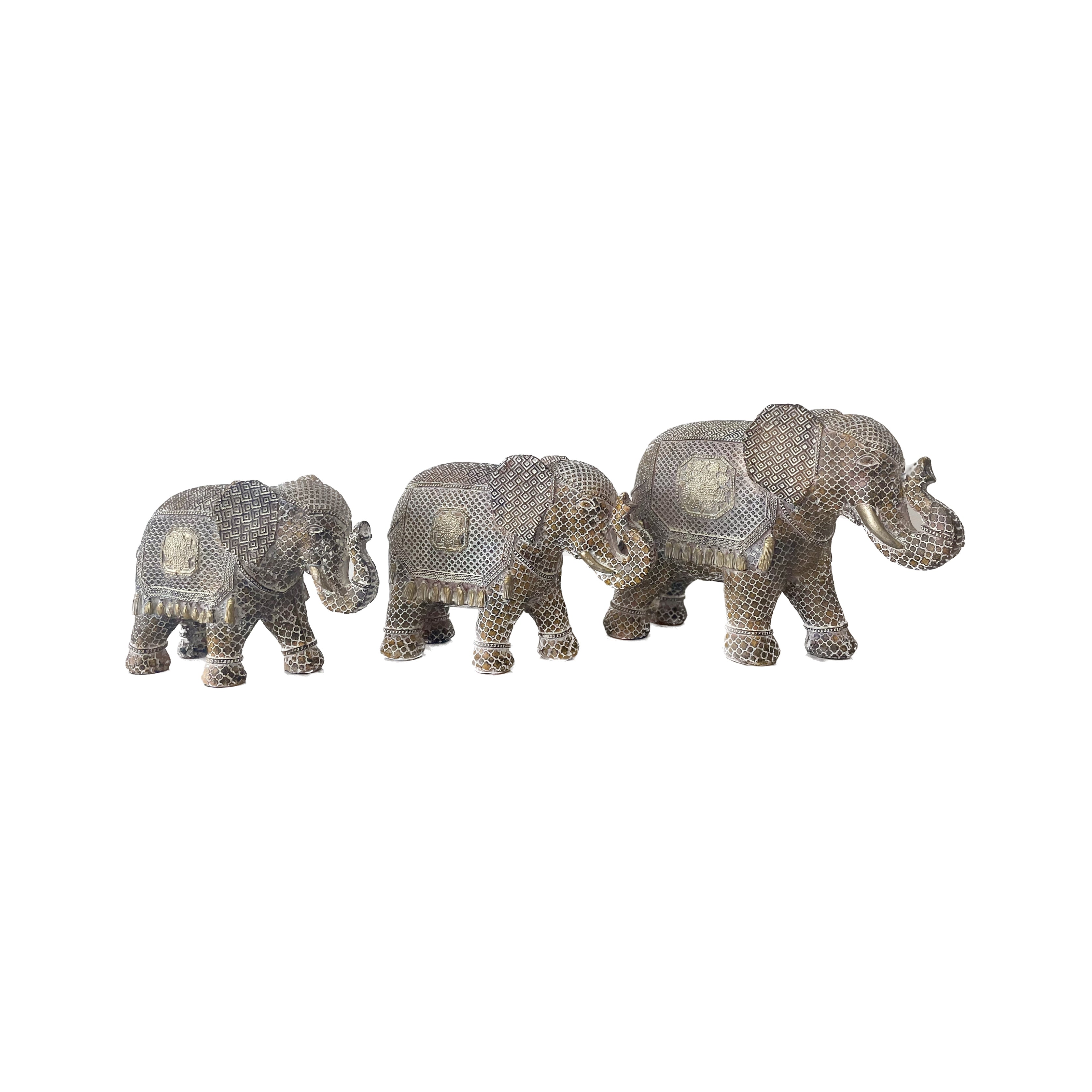 Elefante Geométrico Café