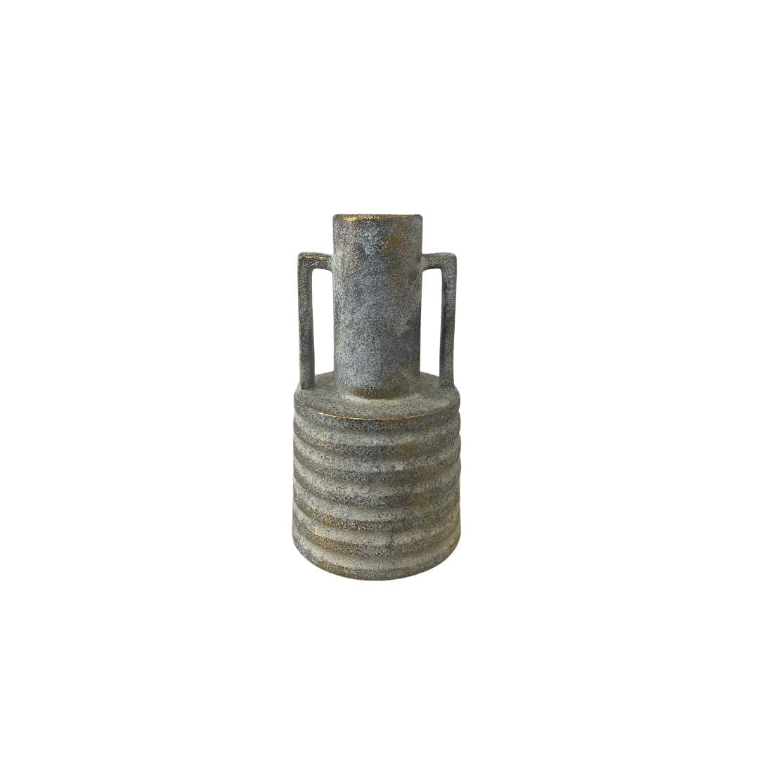 Jarrón Gris Oxidado