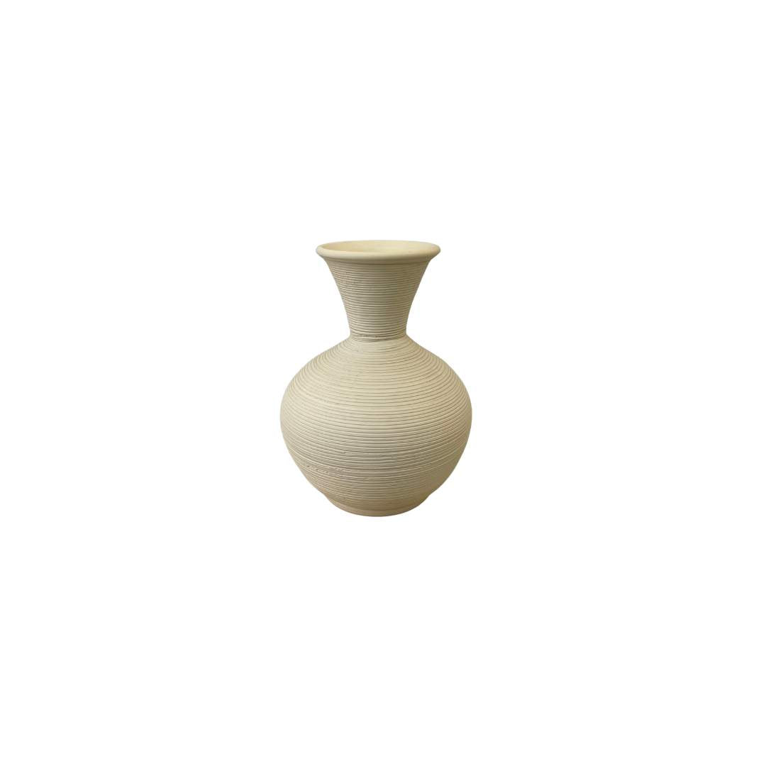 Jarrón Raqui Rayado Beige
