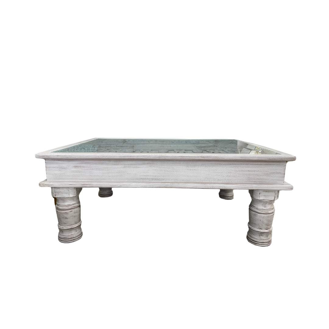 Mesa de Centro India blanca