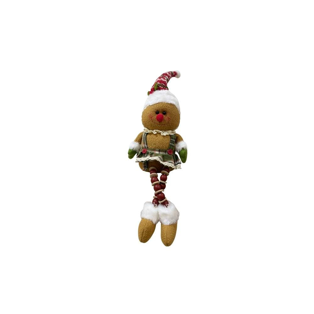 Muñeca Jengibre Rojo Verde