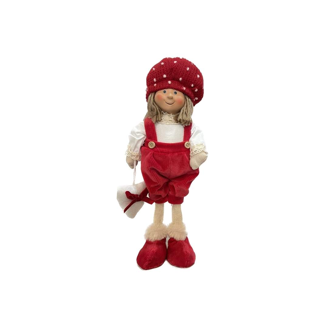 Niño parado rojo blanco
