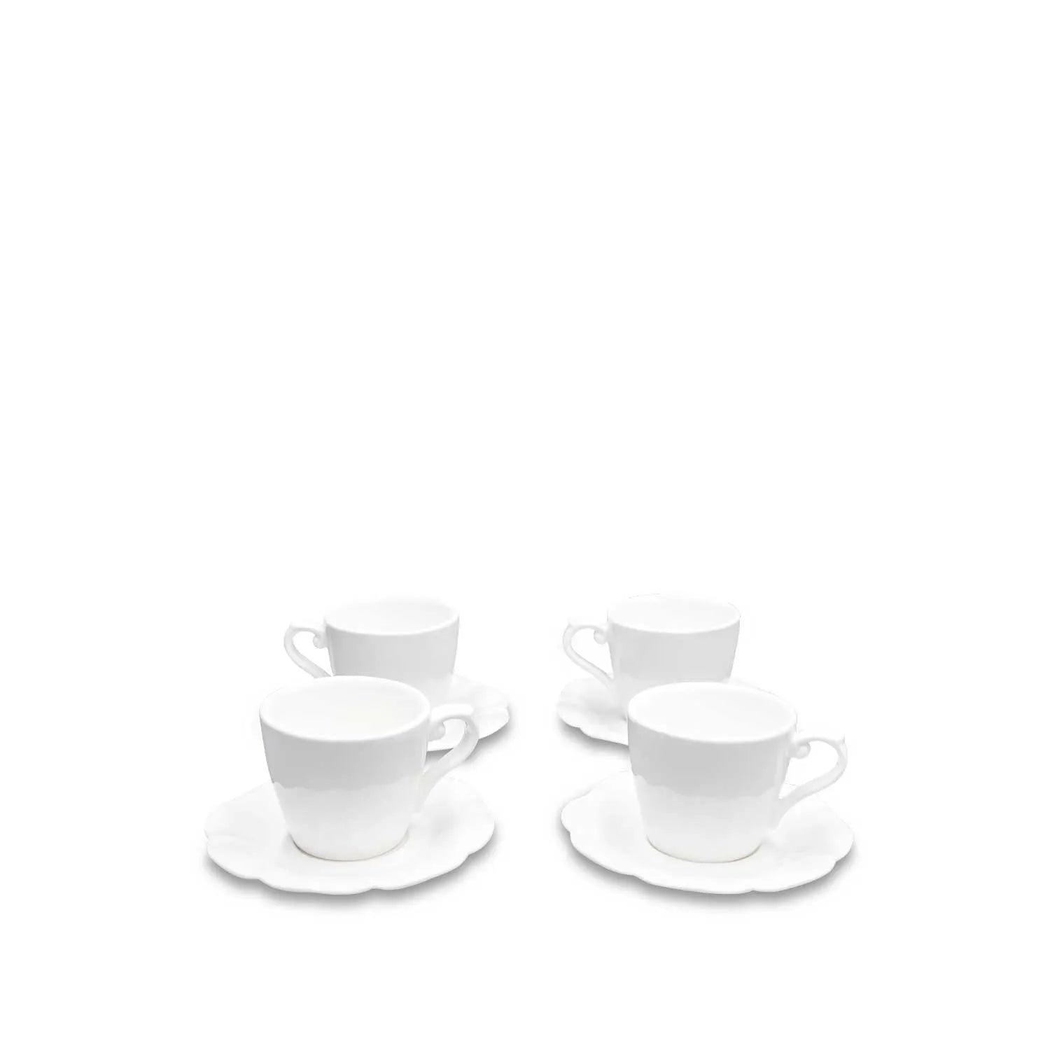 Set de Pocillos Ondulado Blanco