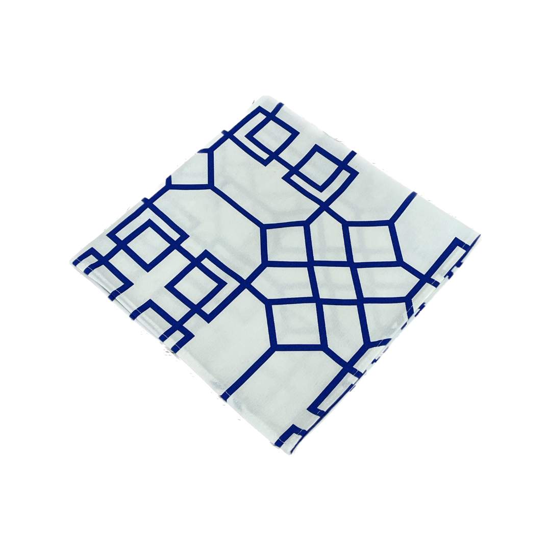 Servilleta de Tela Geometrica Blanca