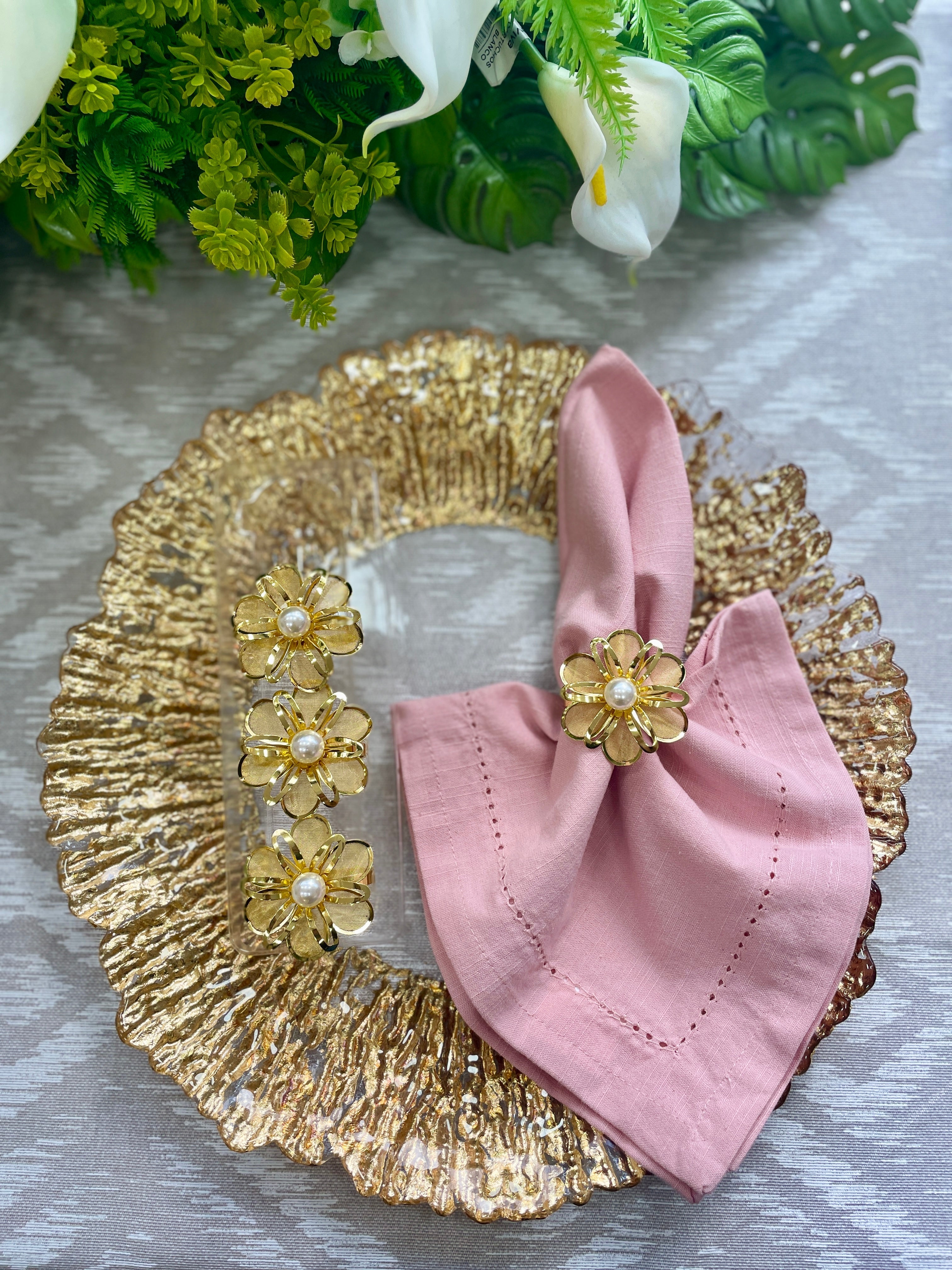 Servilleta de Tela Rosa