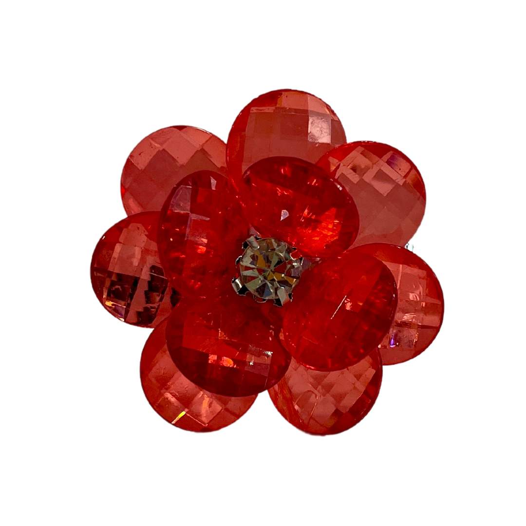 Caja x4 Servilleteros Flor Roja