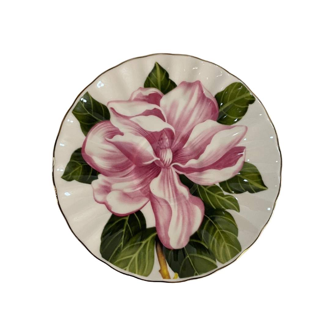 Pocillo Chocolatero Flores Rosadas