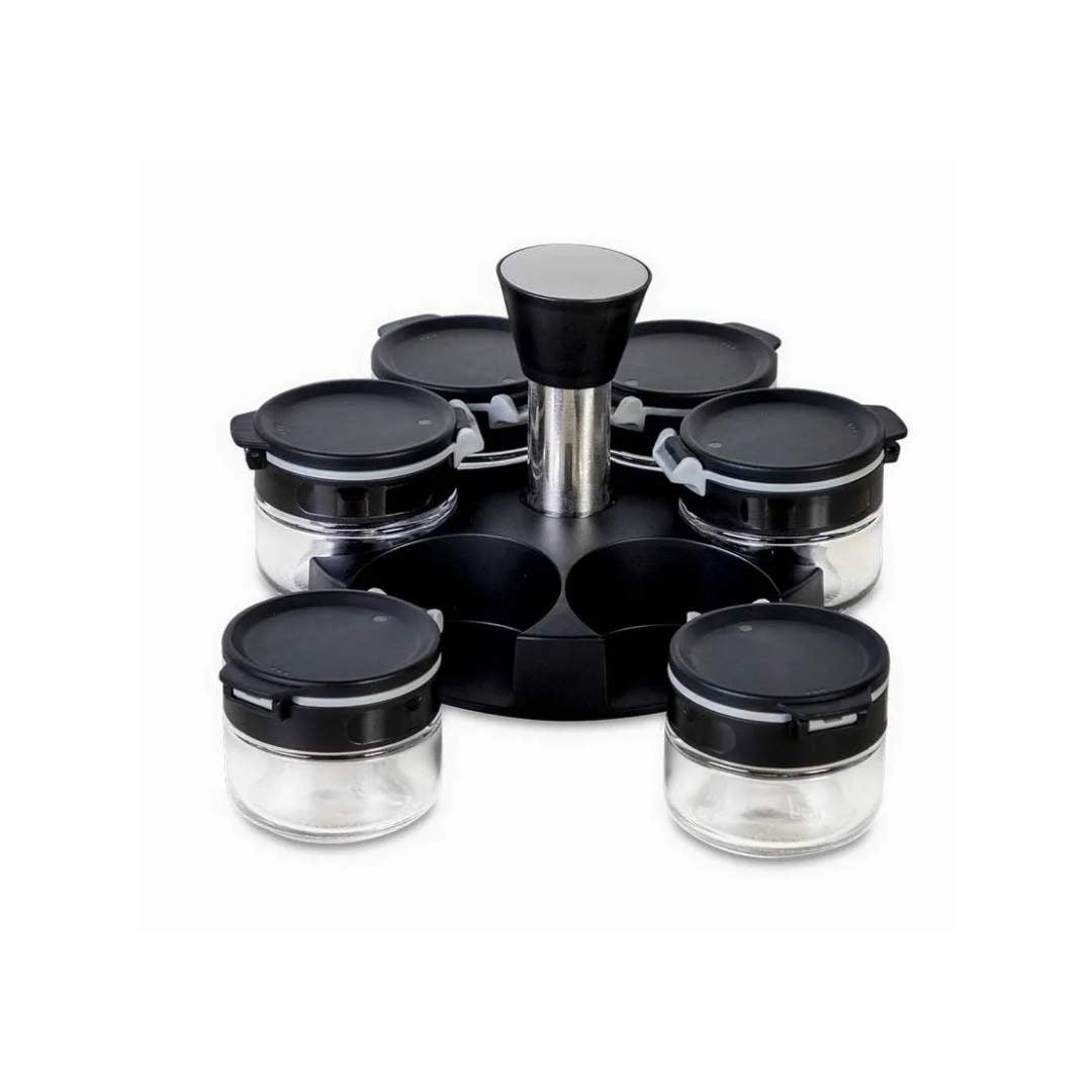 Set x6 para Especias Negro