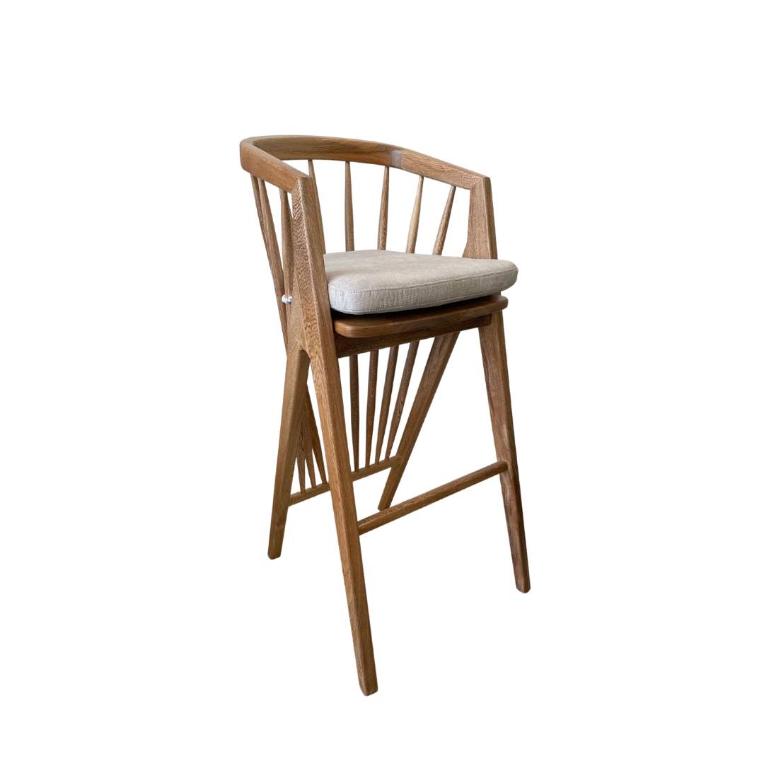Silla de barra corral Beige