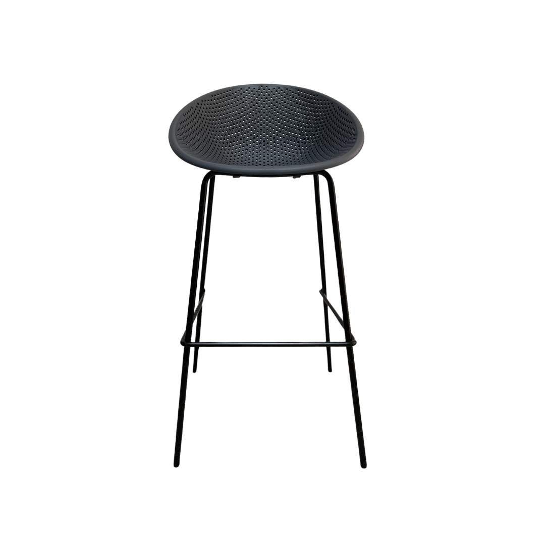 Silla de Barra Curva Gris