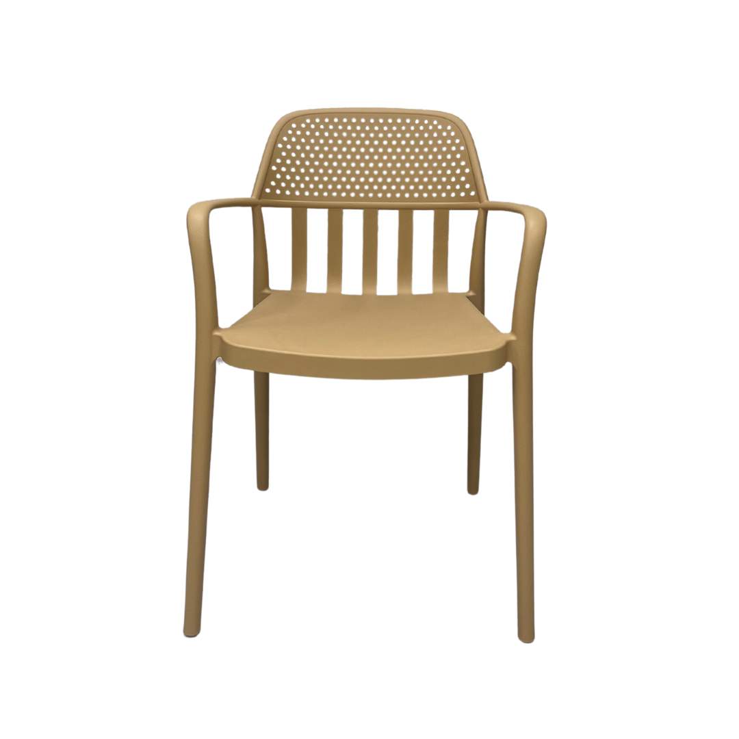 Silla de Terraza con Brazos Natural