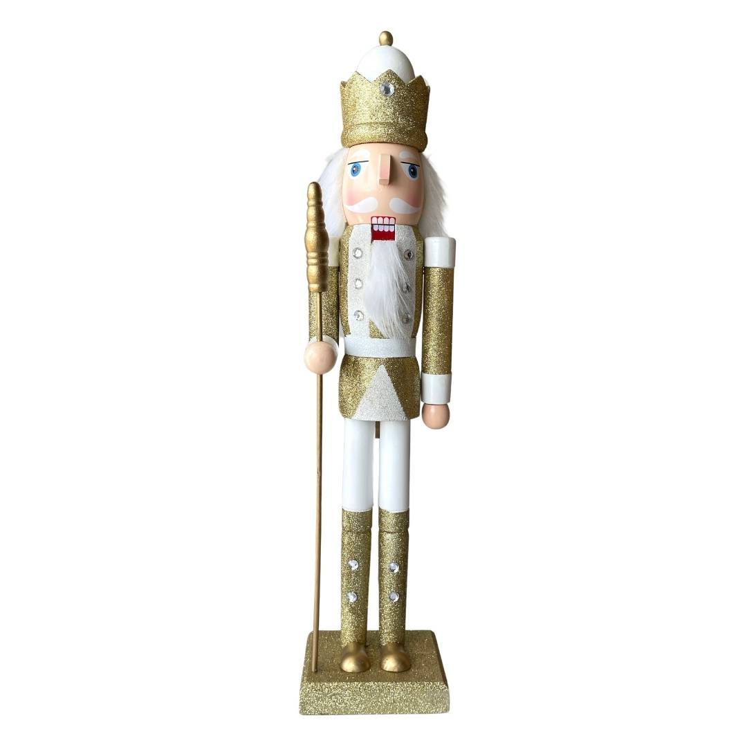 Soldado Cascanueces Baston Dorado
