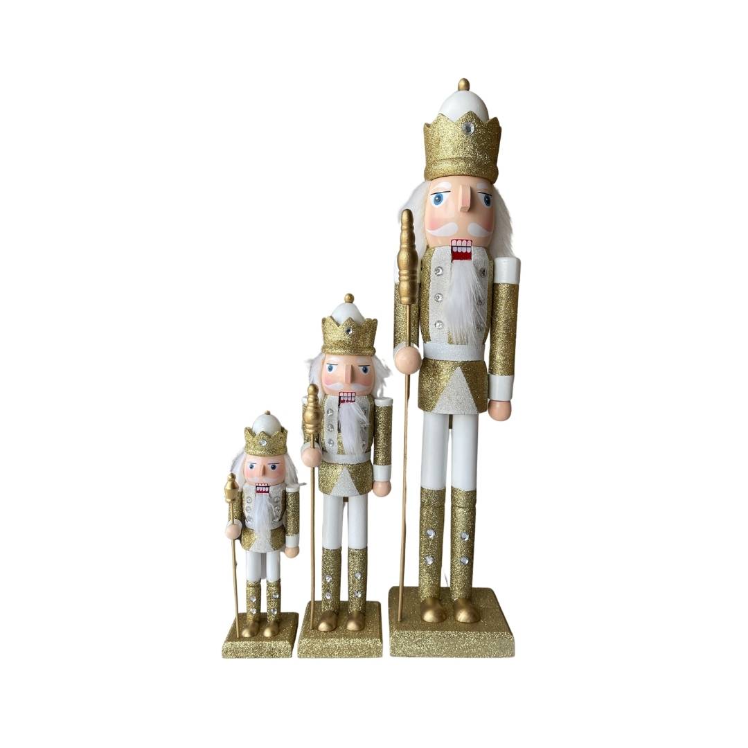 Soldado Cascanueces Baston Dorado