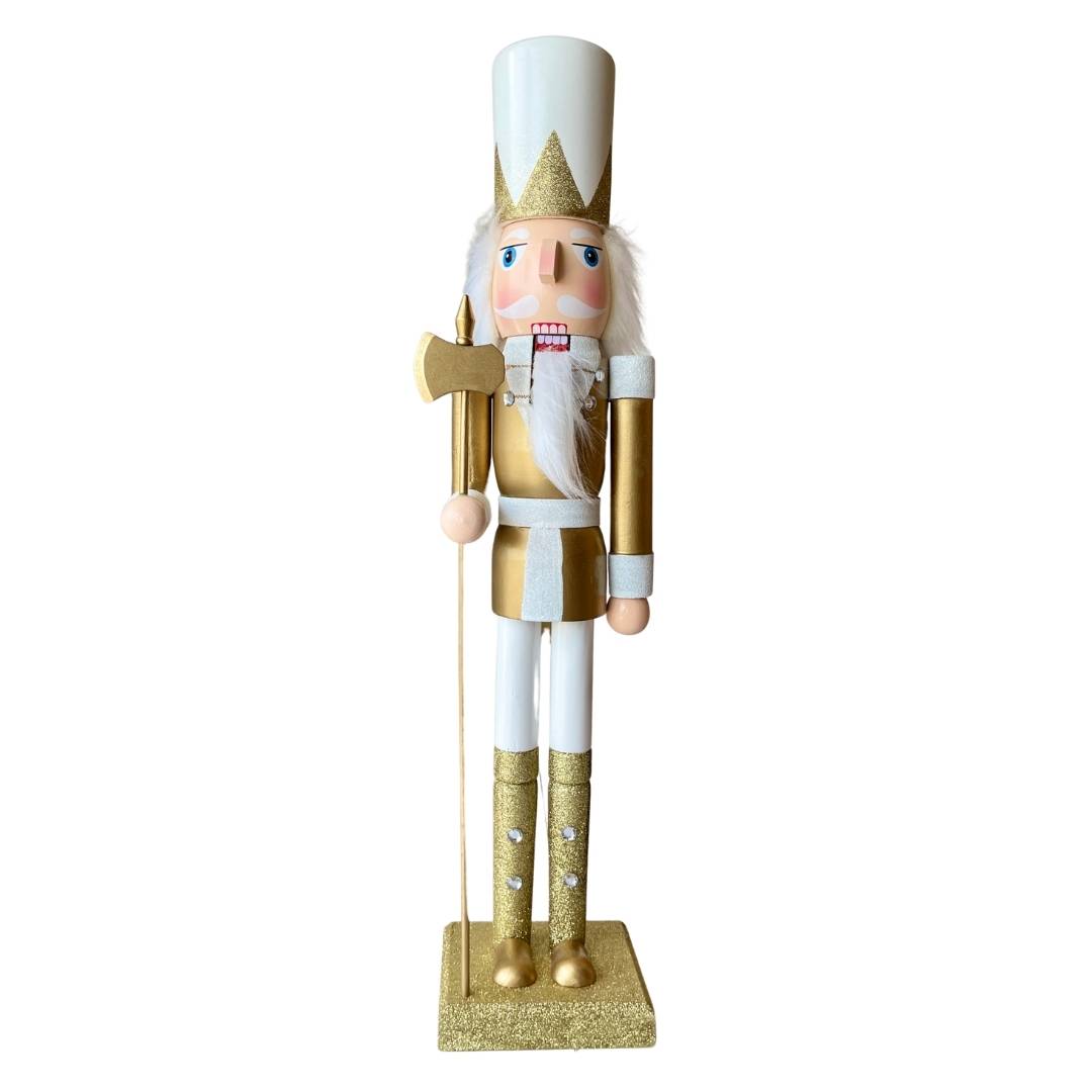 Soldado Cascanueces Hacha Dorado