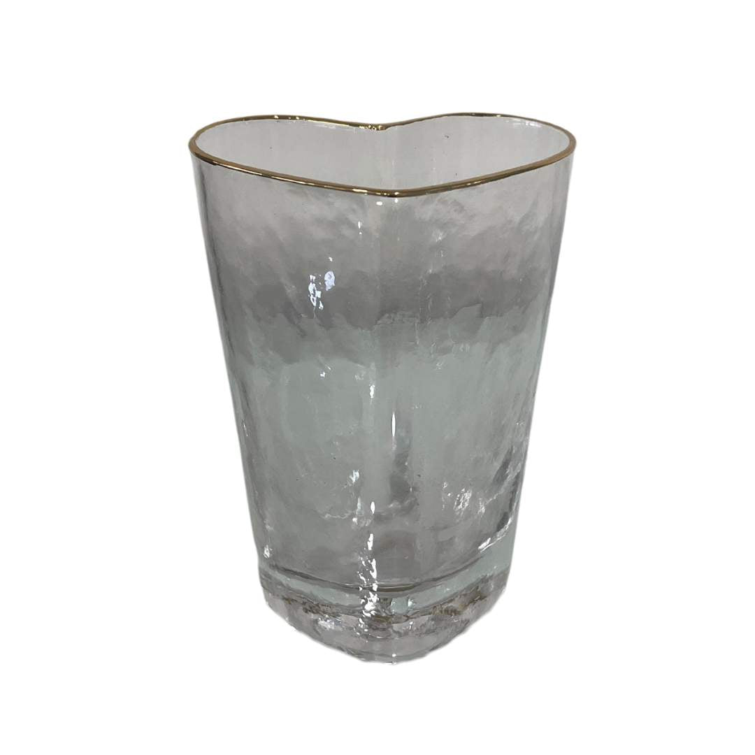 Vaso Corazón Transparente