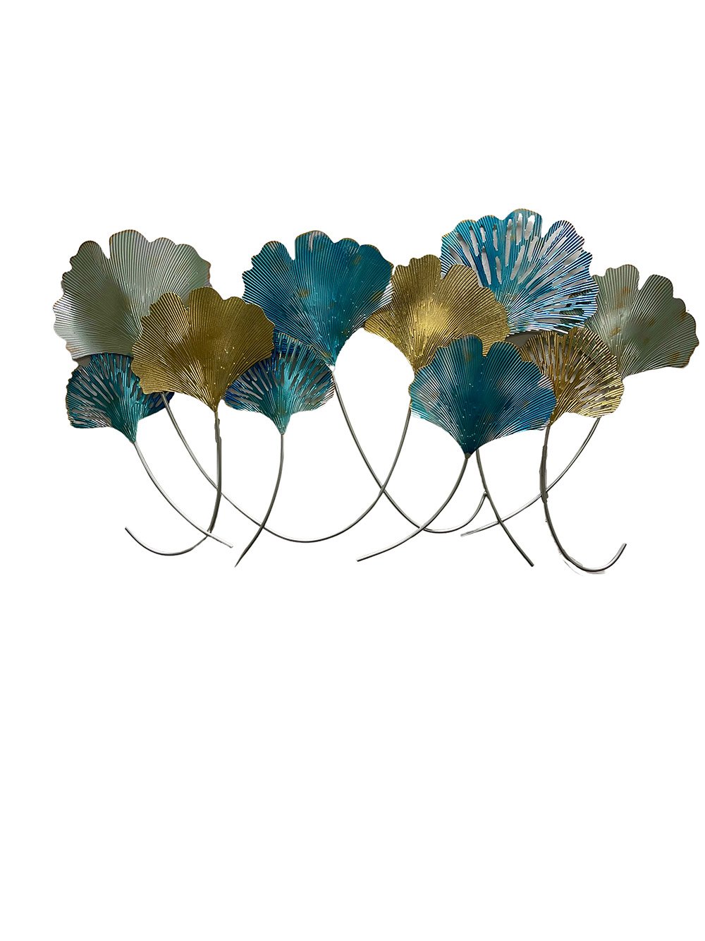 Aplique conchitas plata-azul