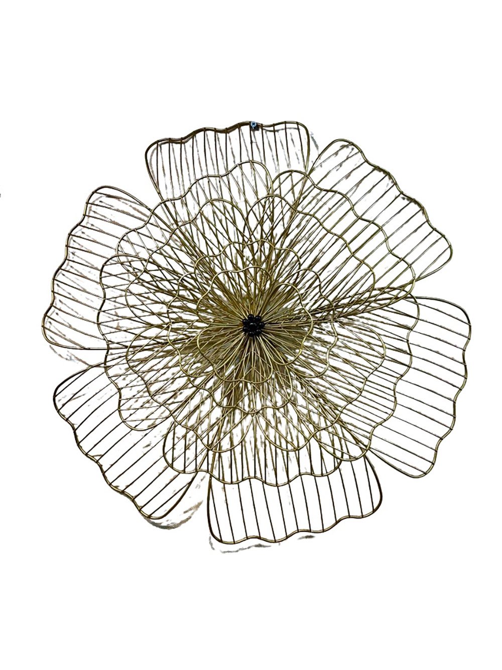 Aplique flor dorada