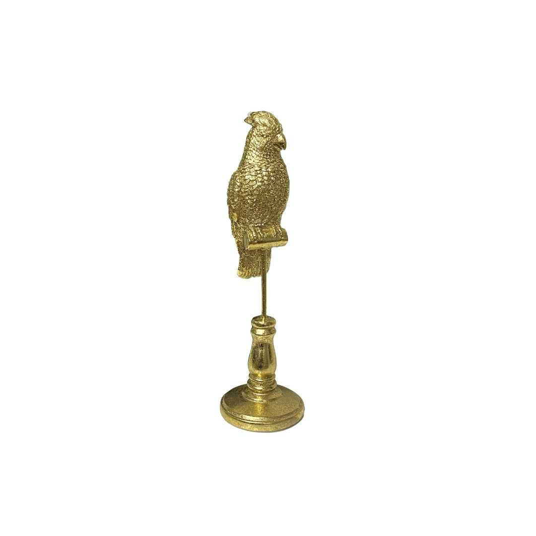 Cacatua pedestal dorado