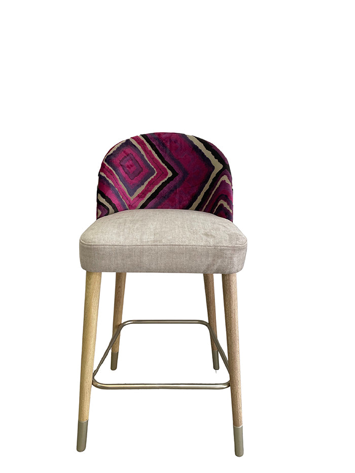 Silla de barra london morado