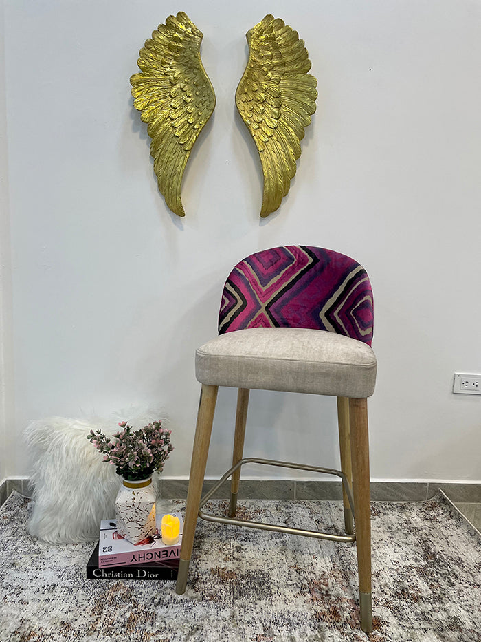 Silla de barra london morado