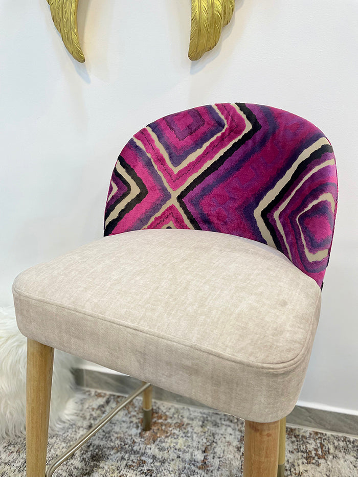 Silla de barra london morado