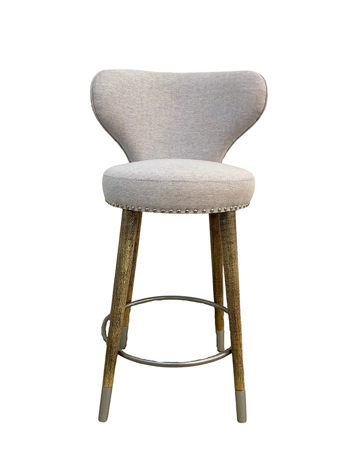 Silla de barra mariposa gris
