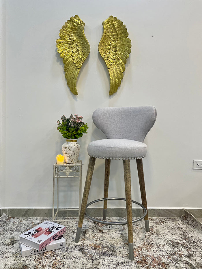 Silla de barra mariposa gris