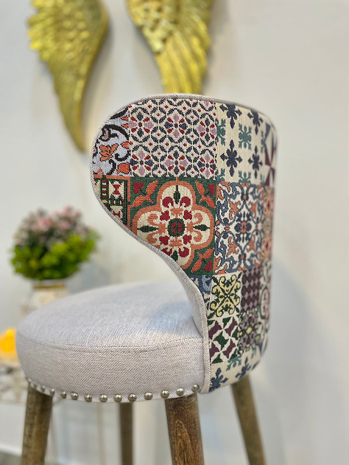 Silla de barra mariposa gris